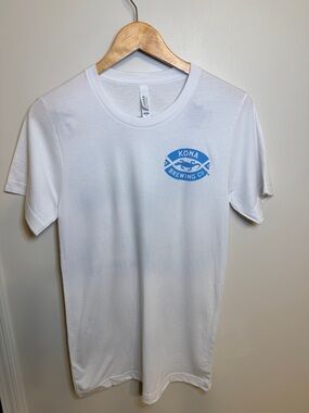 Bella Canvas White Tee with Blue Logo
